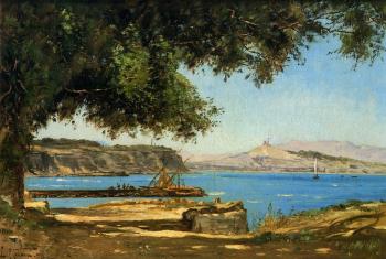 Paul-Camille Guigou : Tamaris by the Sea at Saint-Andre near Marseille